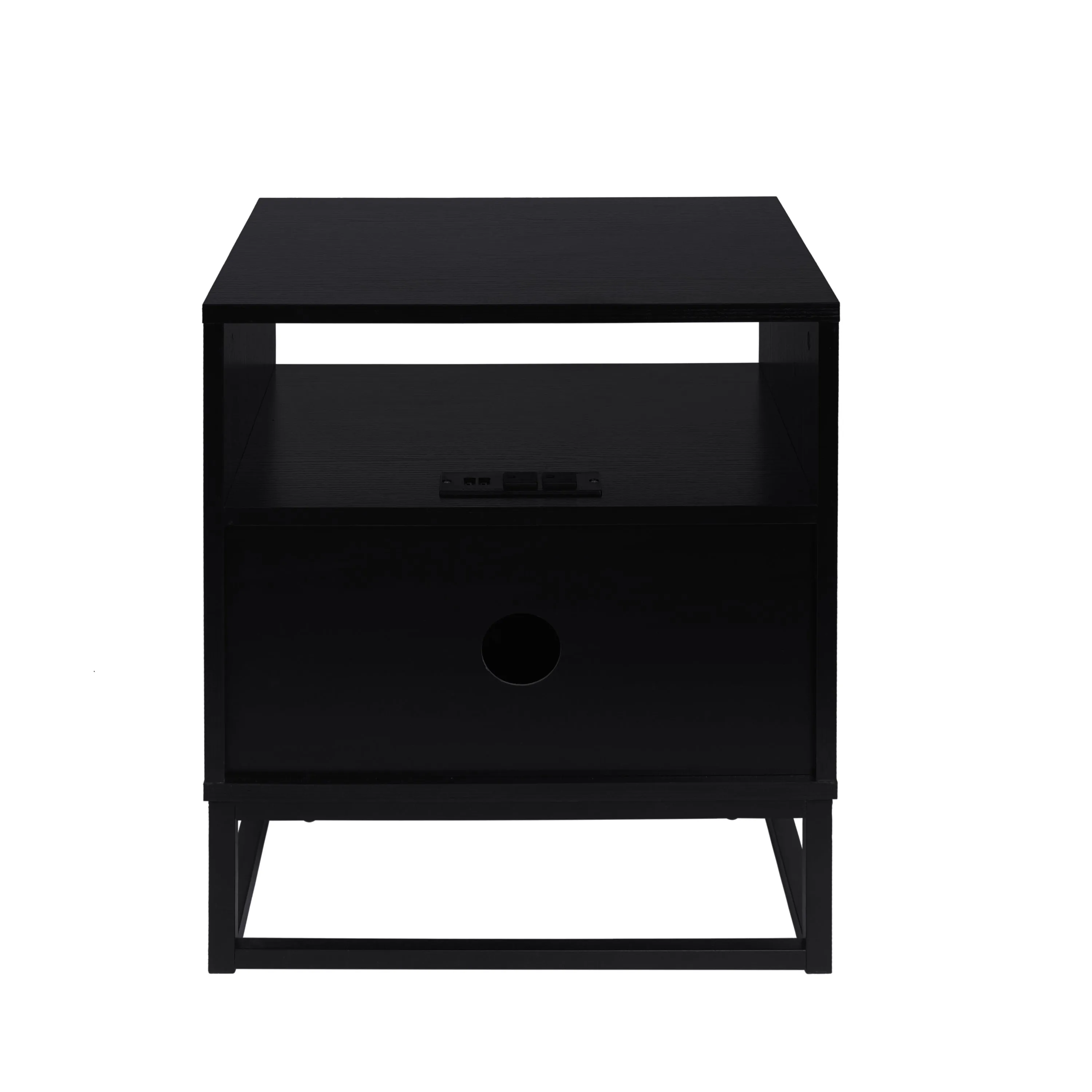 1 door nightstand, with socket, Modern Night Stand for bedroom, living room