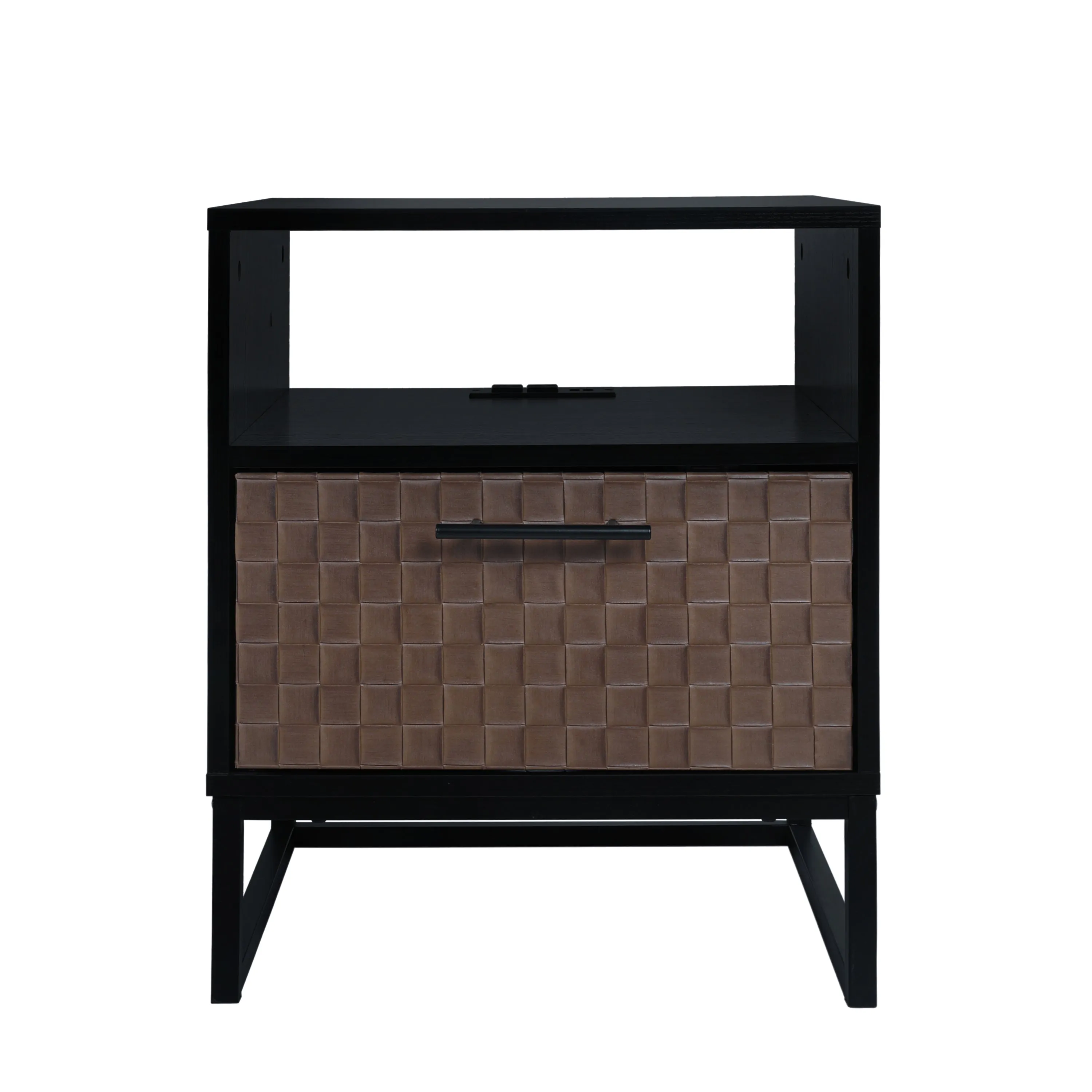 1 door nightstand, with socket, Modern Night Stand for bedroom, living room