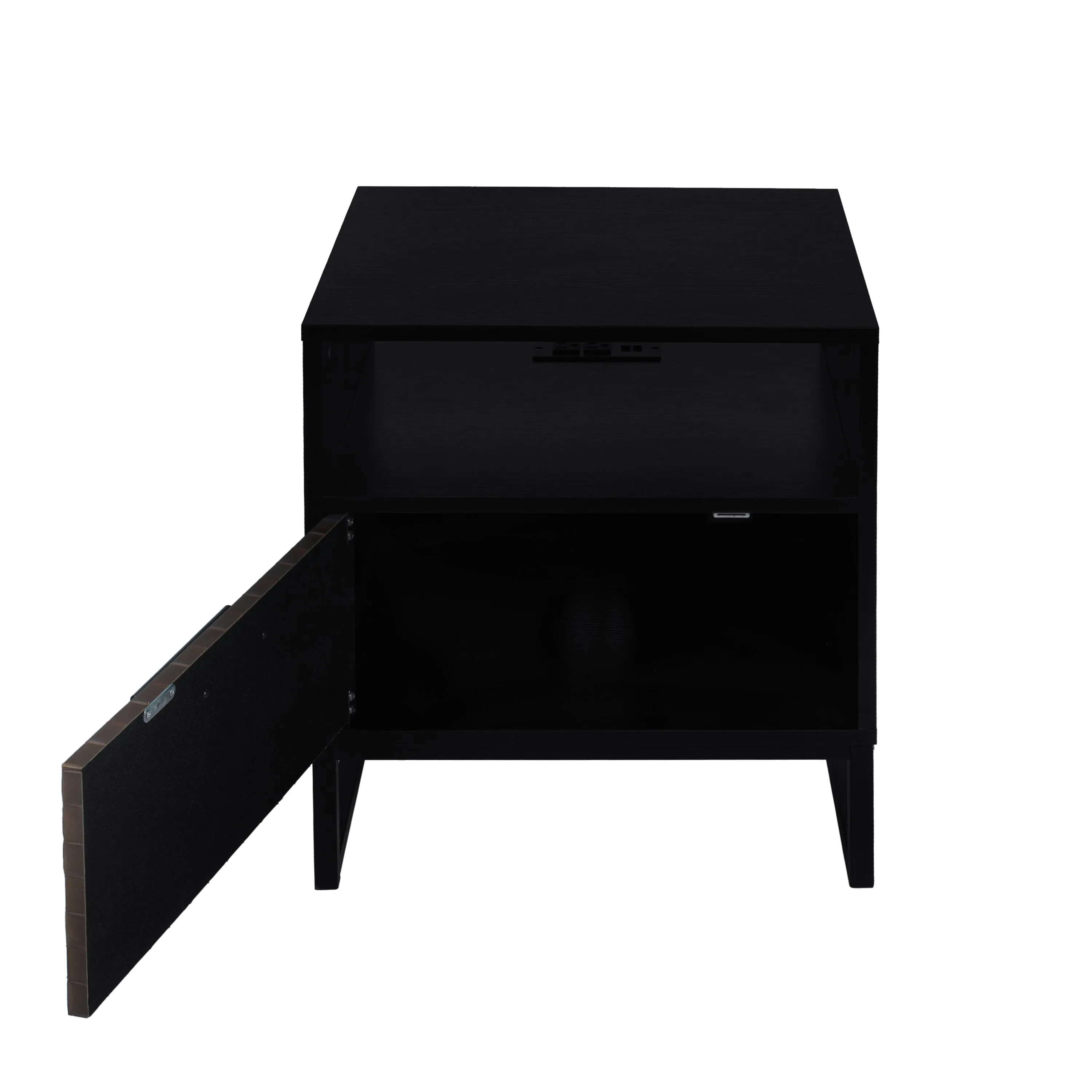 1 door nightstand, with socket, Modern Night Stand for bedroom, living room