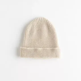 Beige Cashmere Beanie