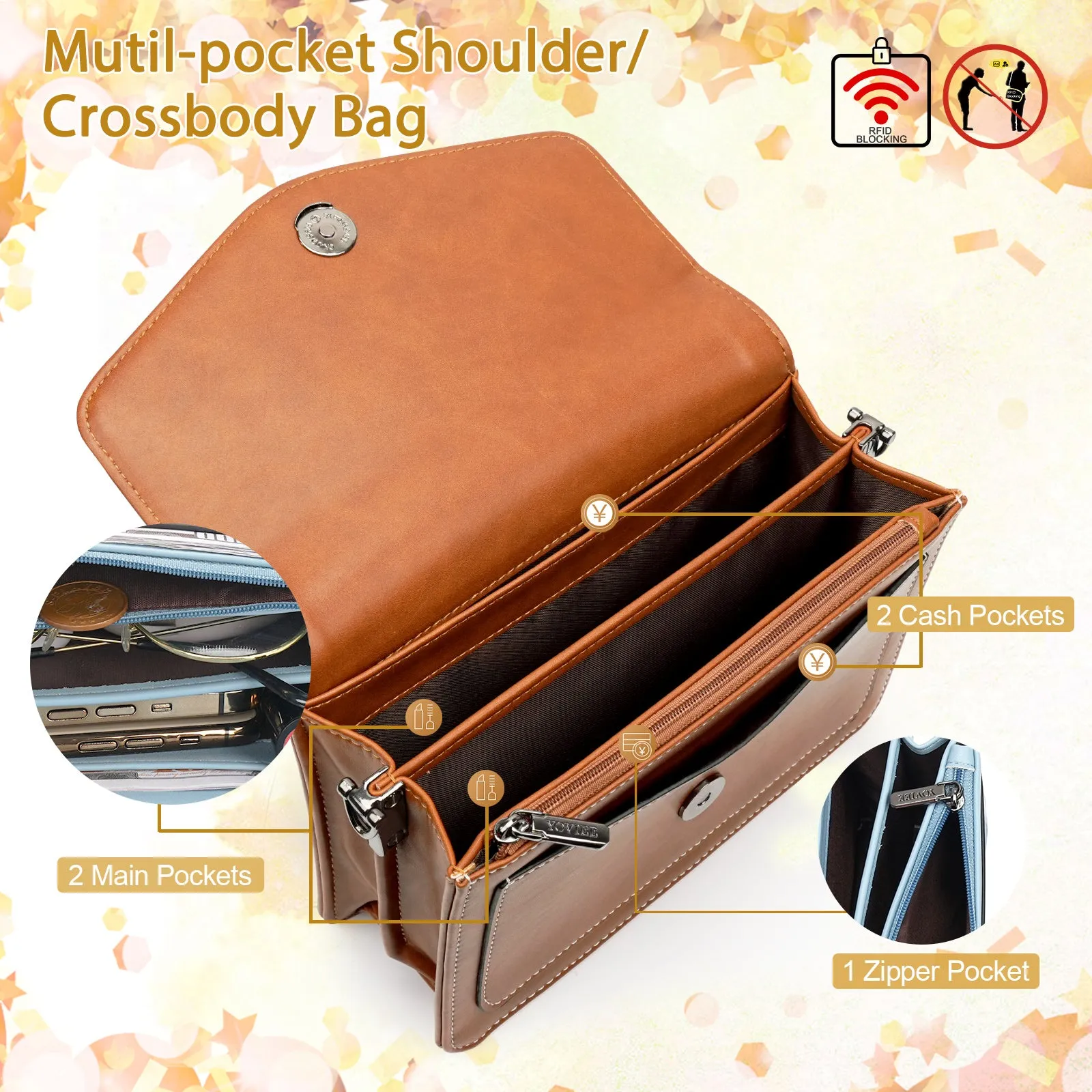 Designer Crossbody Bags for Women - 1666