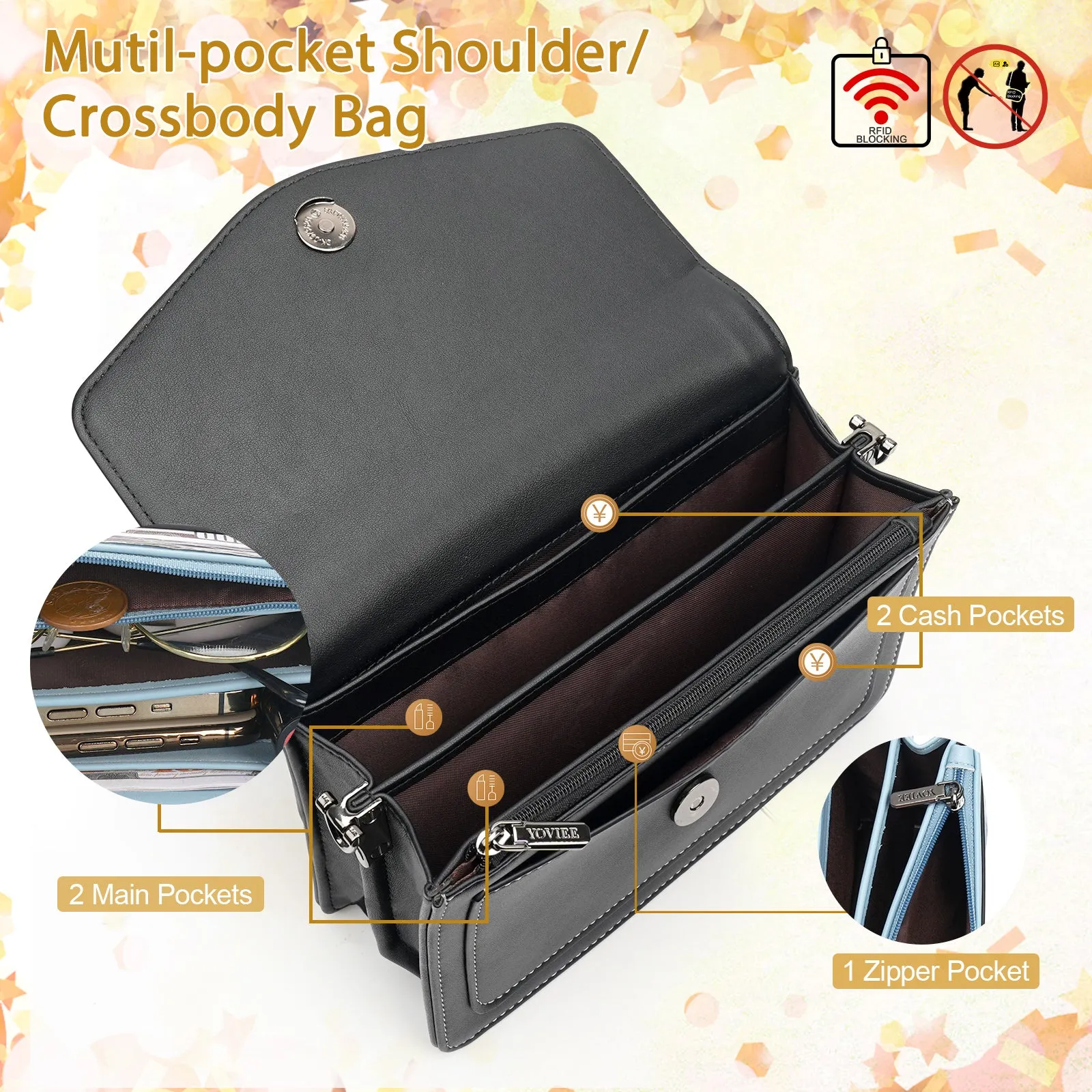 Designer Crossbody Bags for Women - 1666