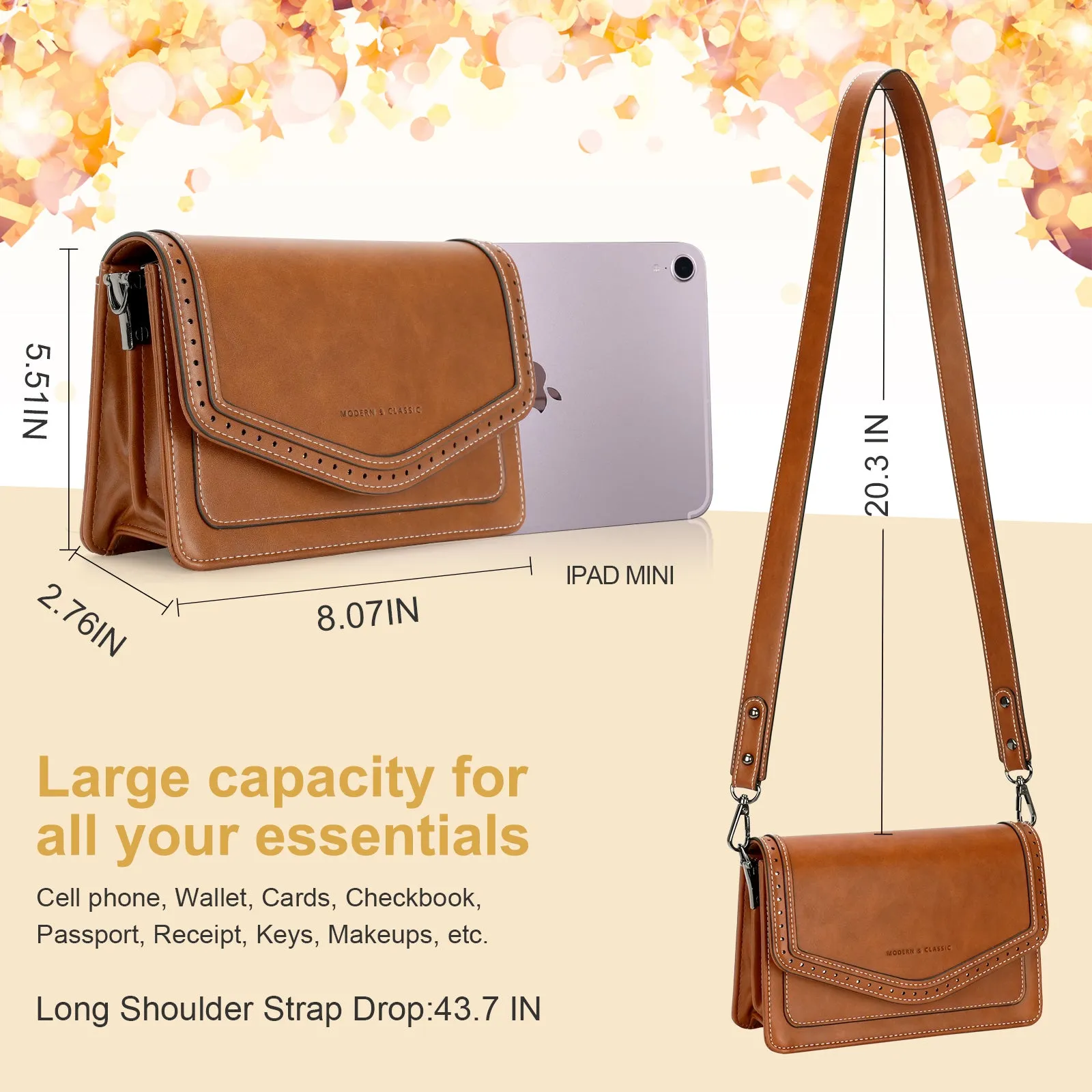 Designer Crossbody Bags for Women - 1666