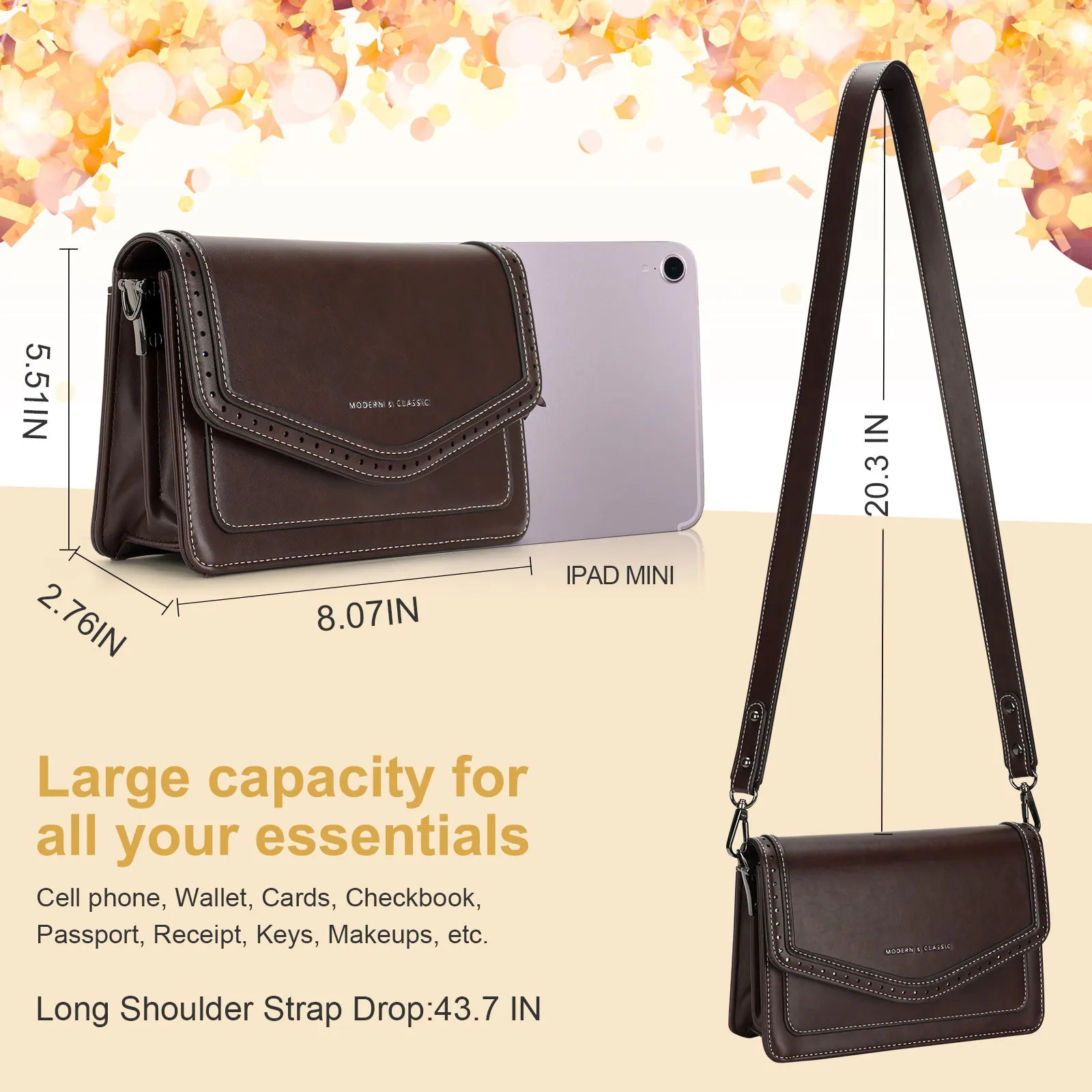 Designer Crossbody Bags for Women - 1666