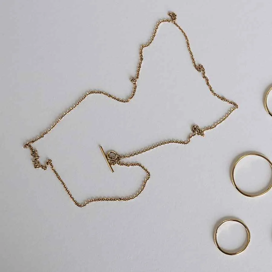 FINE 18CT GOLD NECKLACE "THE ESSENTIAL"