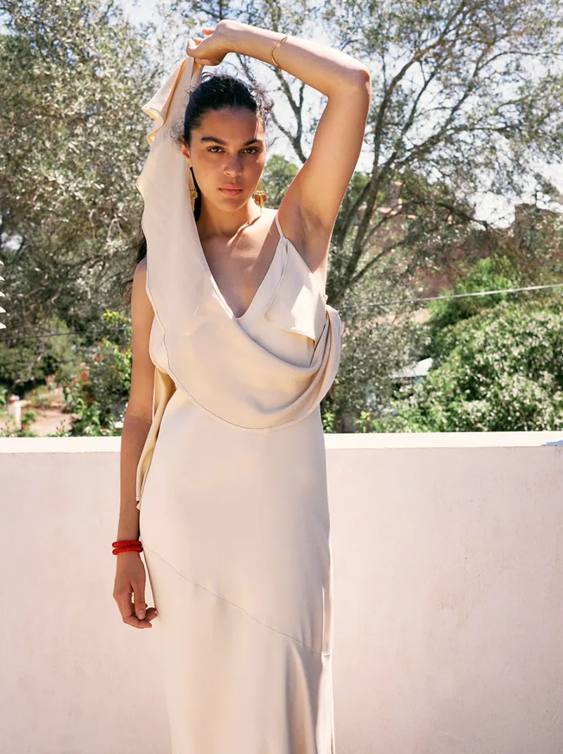 FLOWING SLIP DRESS "BELLA"