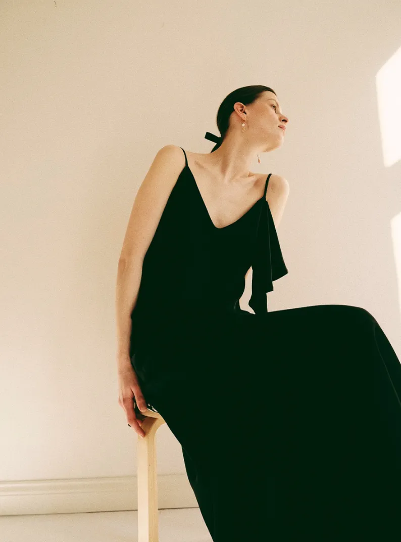 FLOWING SLIP DRESS "BELLA"