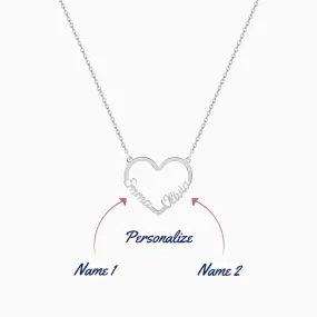 Forever Love 2 Name Necklace