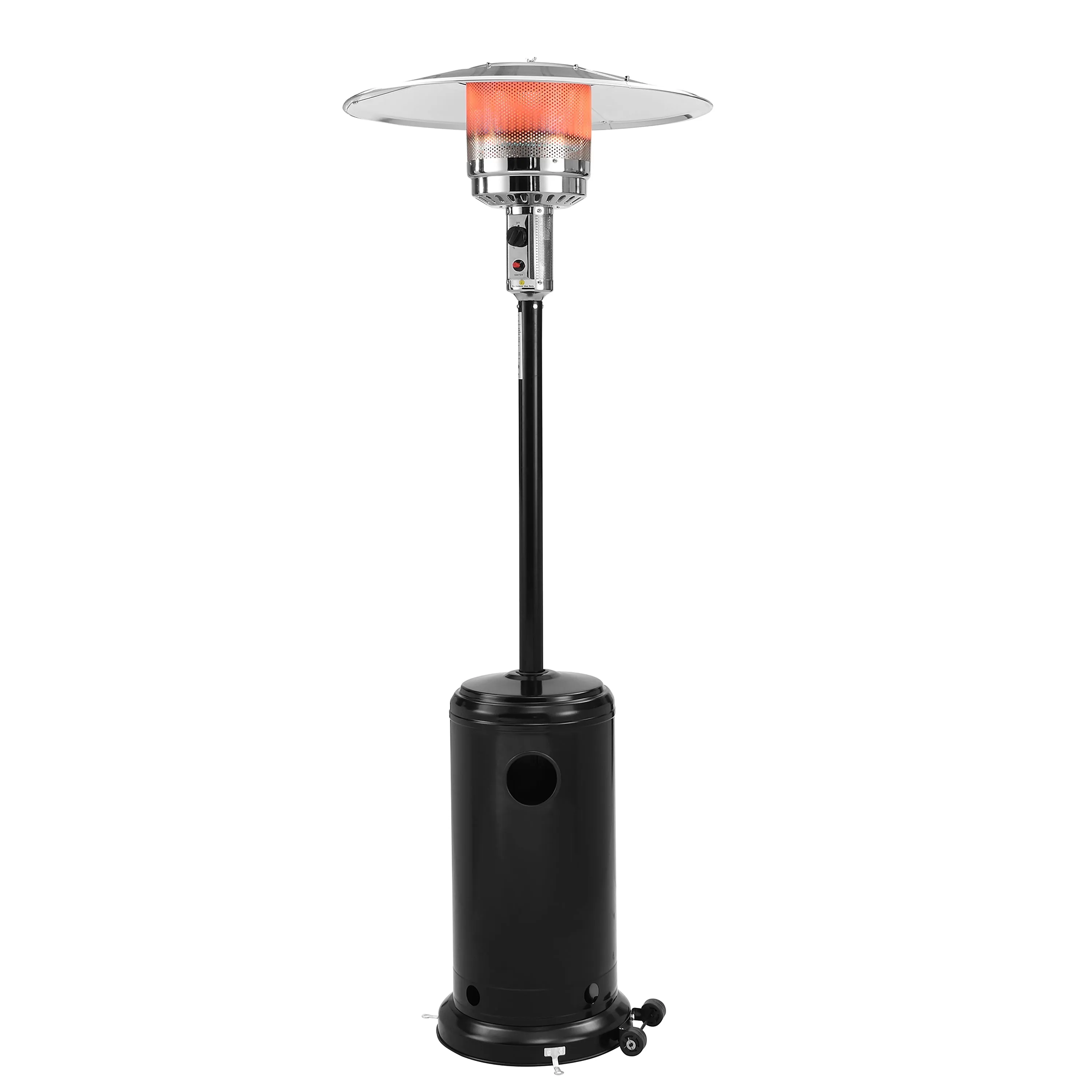 Freestanding Patio Heater Black Powder Coated Finish 44,000 BTU 13KW