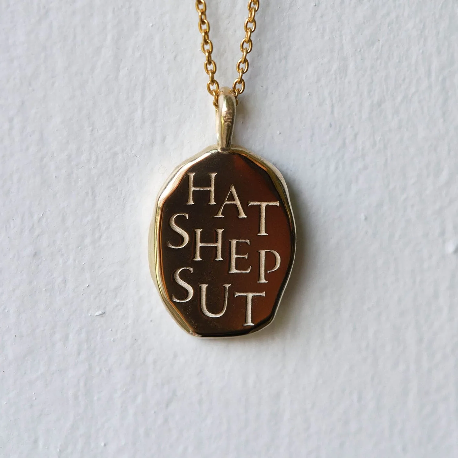 Hatshepsut Molten Gold Pendant