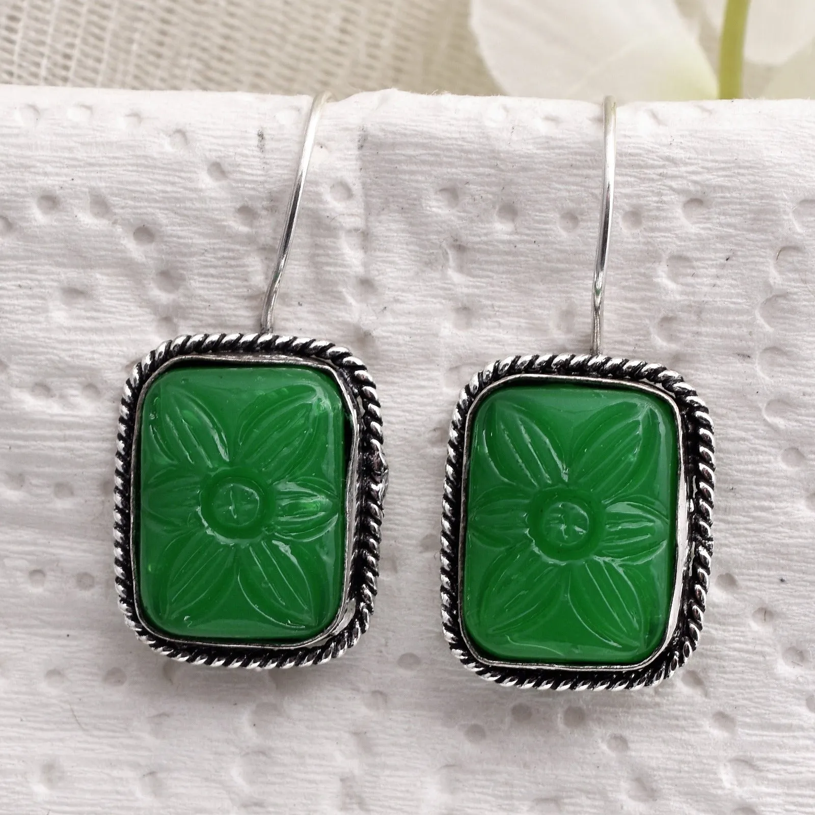 Jack Rectangle Dangler Earrings