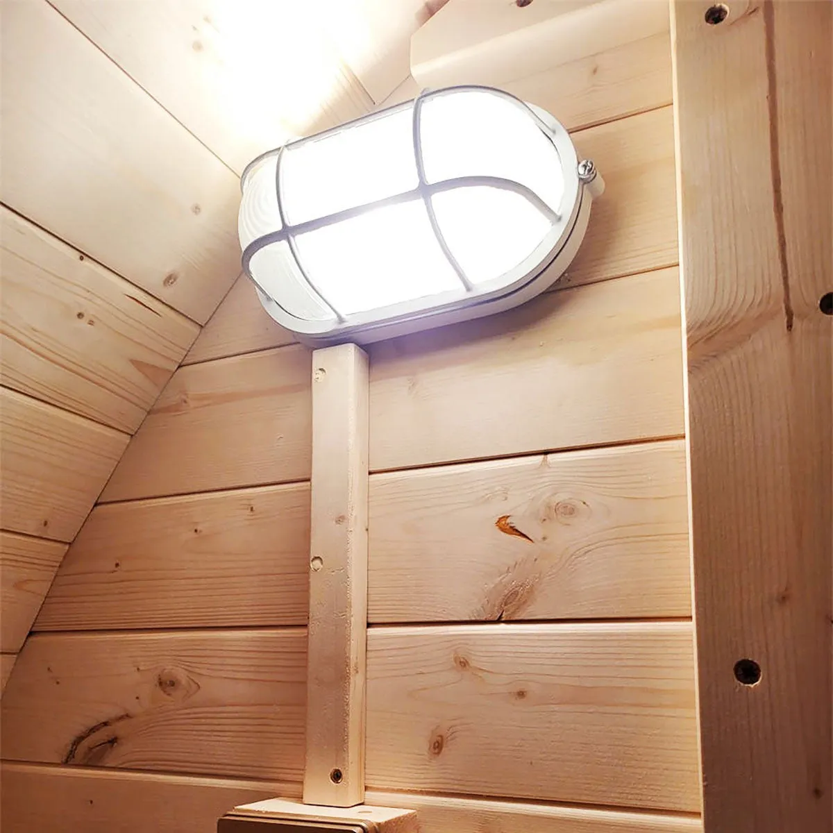 Kylin® Sauna - 4 Person Outdoor Barrel Sauna NYS-8M2 With Covered Porch