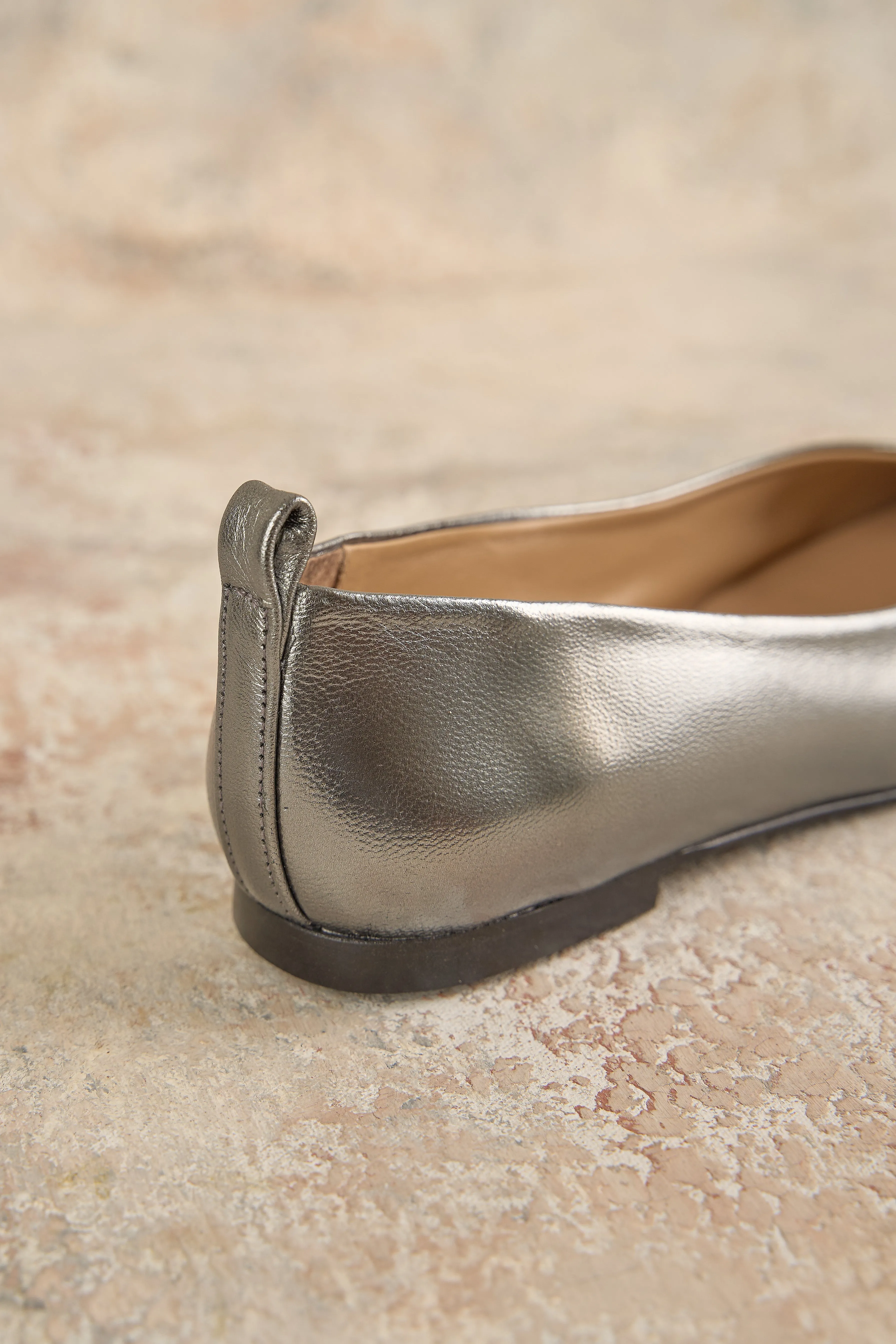 Metallic Ballerina Flat