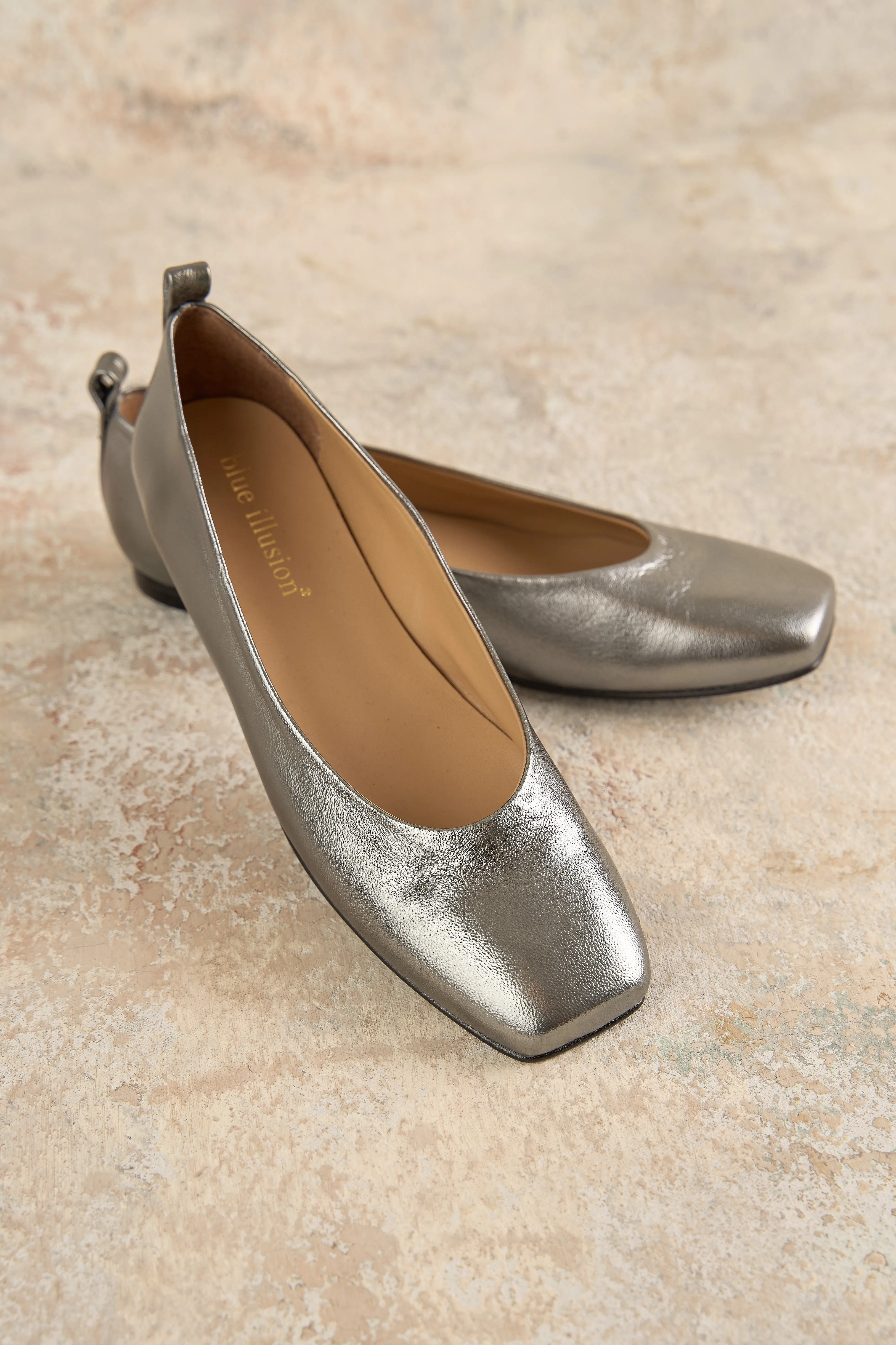 Metallic Ballerina Flat
