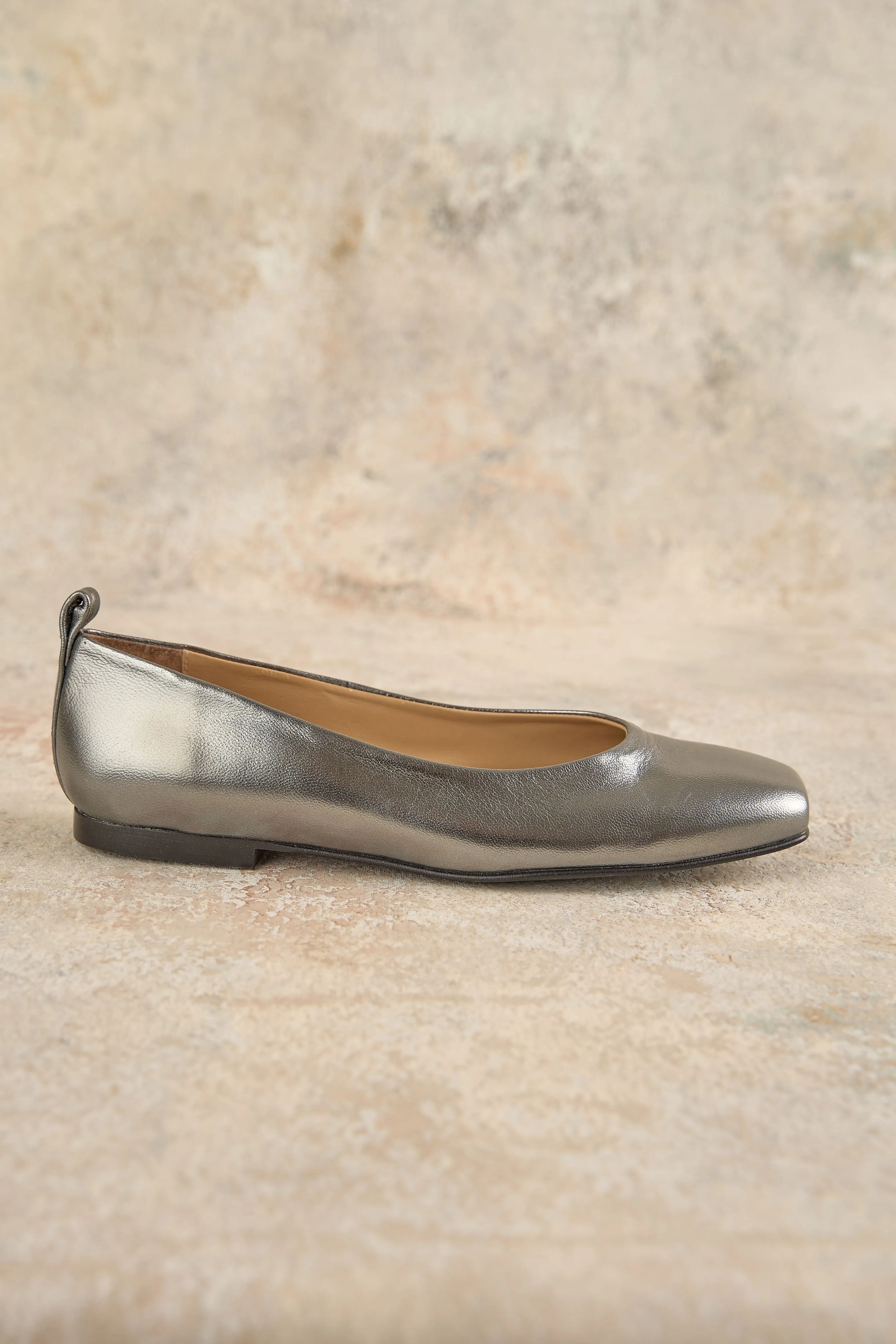 Metallic Ballerina Flat